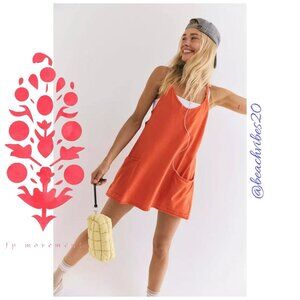FP MOVEMENT BY FREE PEOPLE Hot Shot Mini Dress Scarlet Medium NWT FP-242